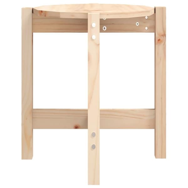 vidaXL Soffbord Ø 42,5x45 cm massiv furu