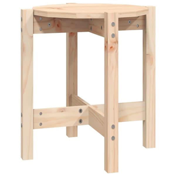 vidaXL Soffbord Ø 42,5x45 cm massiv furu