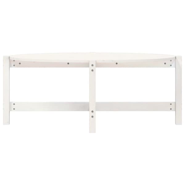 vidaXL Soffbord vit 118x63x45 cm massiv furu