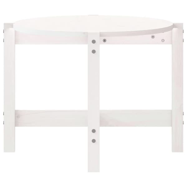 vidaXL Soffbord vit 118x63x45 cm massiv furu