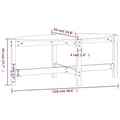 Miniatyrbild 8 av 10: vidaXL Soffbord vit 118x63x45 cm massiv furu