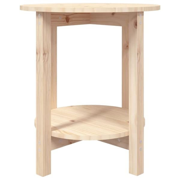 vidaXL Salongbord Ø 55x60 cm heltre furu