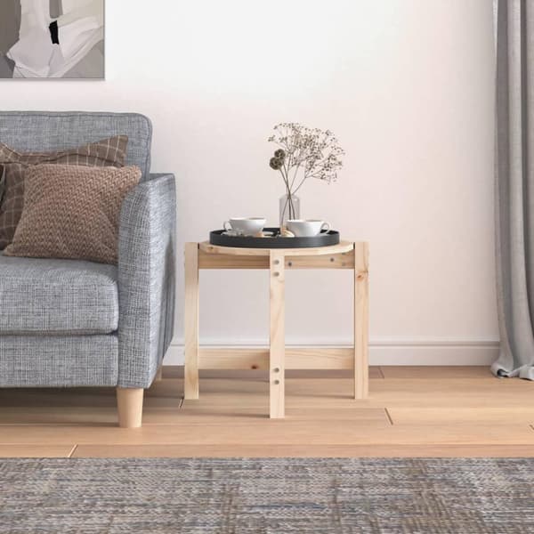 vidaXL Salongbord Ø 52,5x45 cm heltre furu