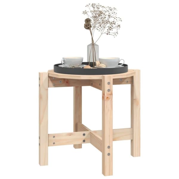 vidaXL Salongbord Ø 52,5x45 cm heltre furu