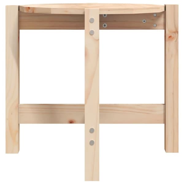 vidaXL Salongbord Ø 52,5x45 cm heltre furu
