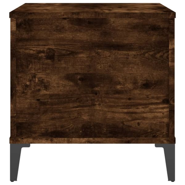 vidaXL Soffbord rökfärgad ek 60x44,5x45 cm konstruerat trä