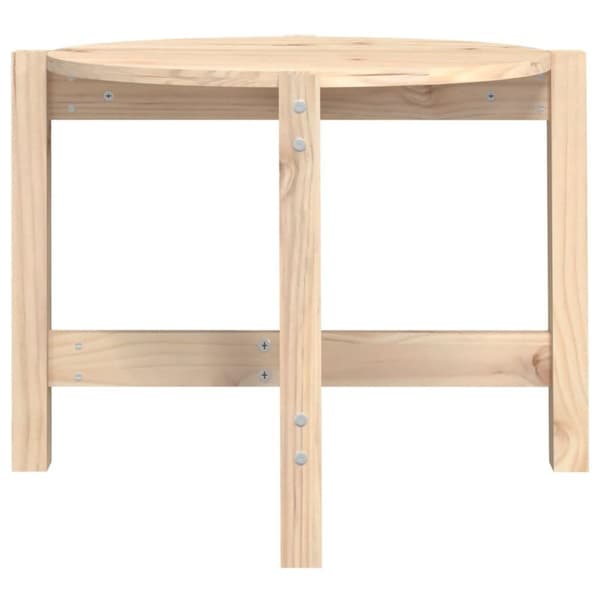 vidaXL Soffbord Ø 62,5x45 cm massiv furu