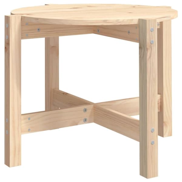 vidaXL Soffbord Ø 62,5x45 cm massiv furu