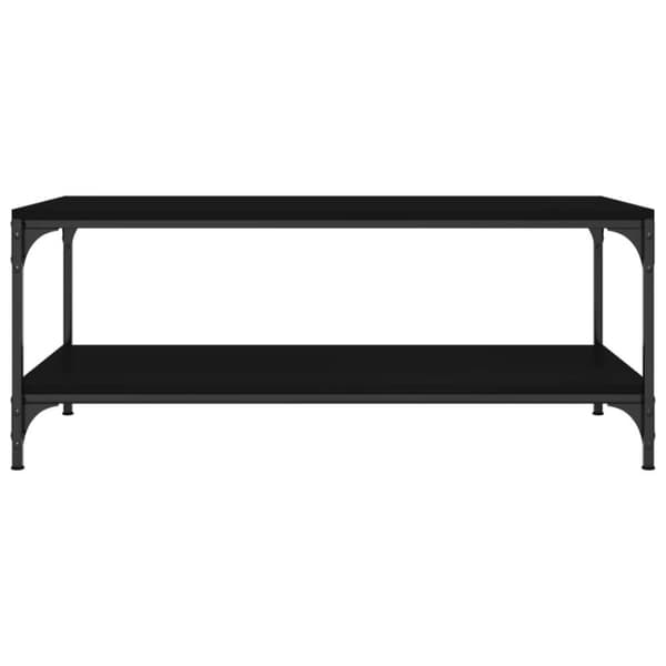 vidaXL Soffbord svart 100x50x40 cm konstruerat trä