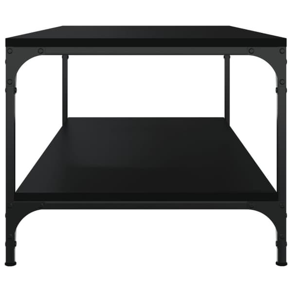 vidaXL Soffbord svart 100x50x40 cm konstruerat trä