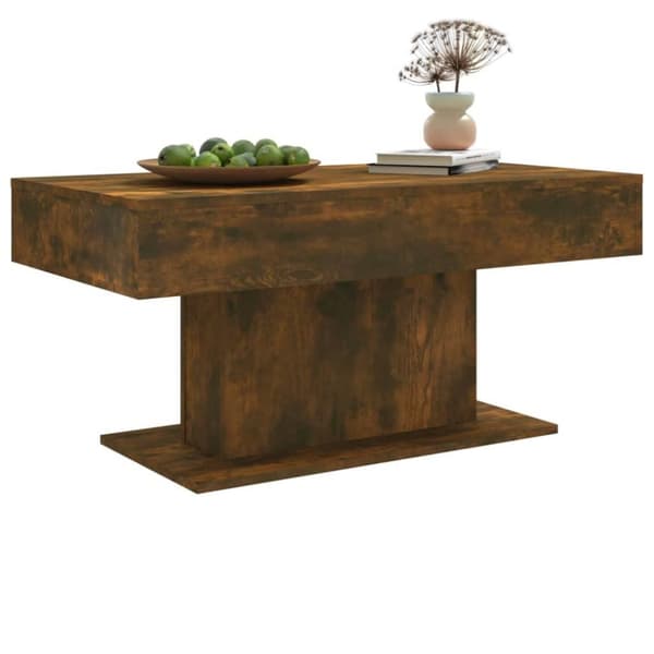 vidaXL Salongbord røkt eik 96x50x45 cm konstruert tre