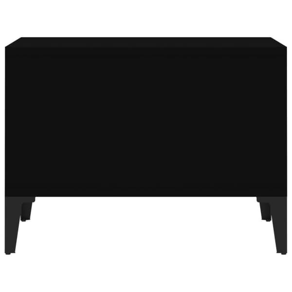 vidaXL Soffbord svart 60x50x36,5 cm konstruerat trä