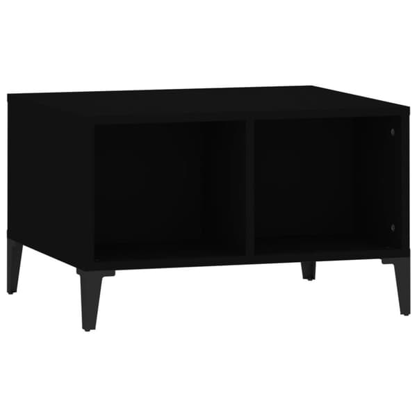 vidaXL Soffbord svart 60x50x36,5 cm konstruerat trä
