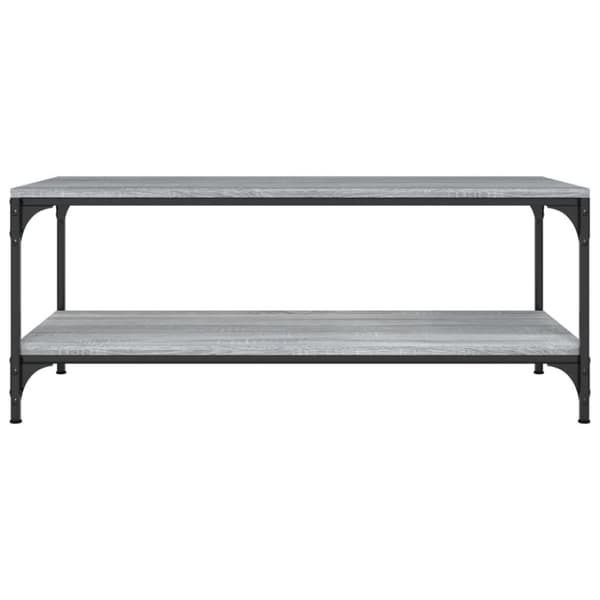 vidaXL sofabord 80x50x40 cm konstrueret træ grå sonoma-eg