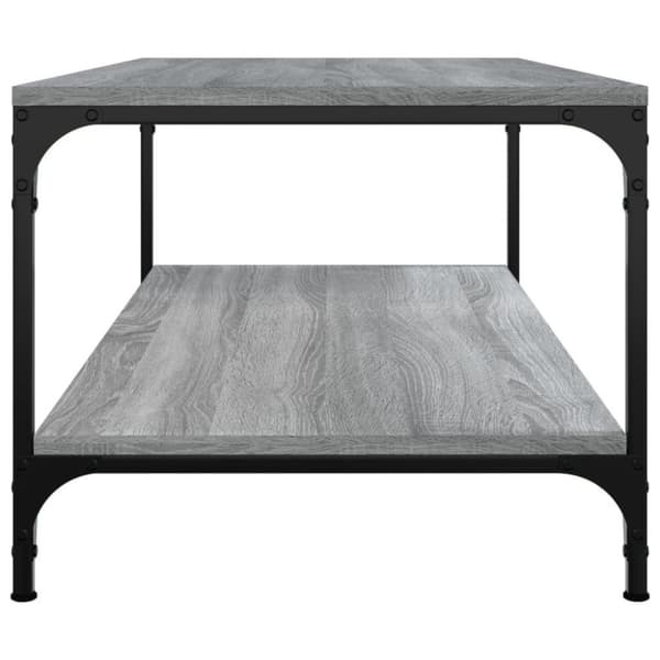 vidaXL sofabord 80x50x40 cm konstrueret træ grå sonoma-eg