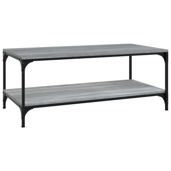 vidaXL sofabord 80x50x40 cm konstrueret træ grå sonoma-eg