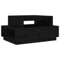 Miniatyrbillede 1 af 10: vidaXL sofabord 80x55x40,5 cm massivt fyrretræ sort