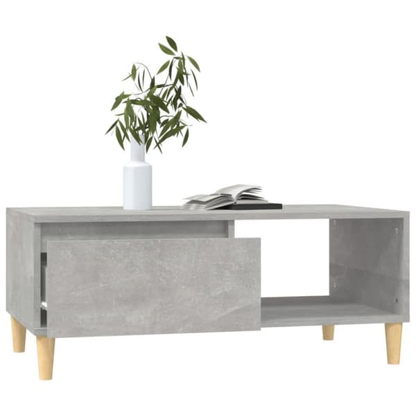 vidaXL sofabord 90x50x36,5 cm konstrueret træ betongrå