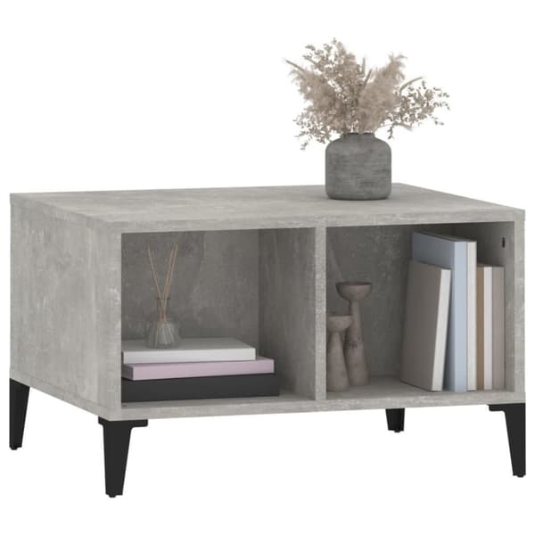 vidaXL sofabord 60x50x36,5 cm konstrueret træ betongrå