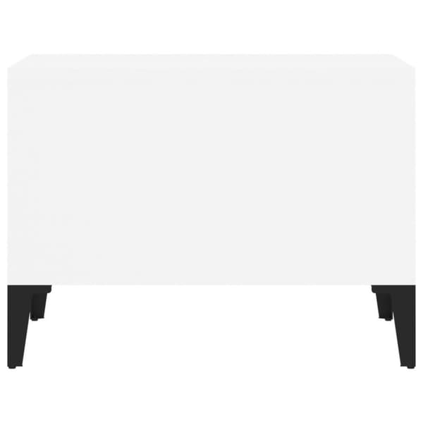 vidaXL sofabord 60x50x36,5 cm konstrueret træ hvid