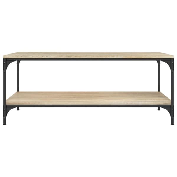 vidaXL sofabord 80x50x40 cm konstrueret træ sonoma-eg