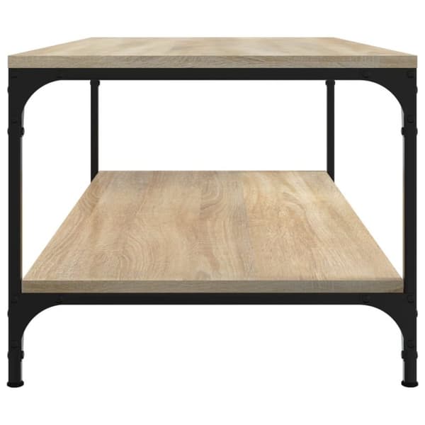vidaXL sofabord 80x50x40 cm konstrueret træ sonoma-eg