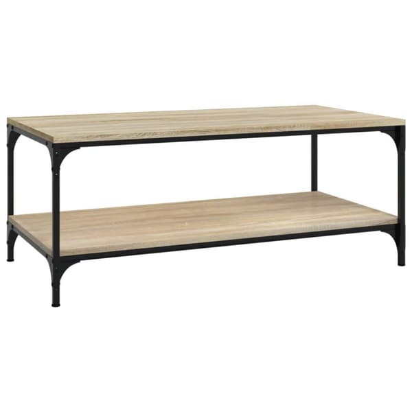 vidaXL sofabord 80x50x40 cm konstrueret træ sonoma-eg