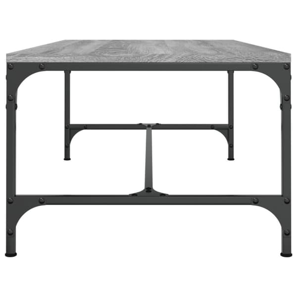 vidaXL sofabord 80x50x35 cm konstrueret træ grå sonoma-eg