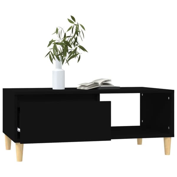 vidaXL sofabord 90x50x36,5 cm konstrueret træ sort