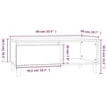 Miniatyrbillede 9 af 11: vidaXL sofabord 90x50x36,5 cm konstrueret træ sort