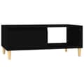 Miniatyrbillede 1 af 11: vidaXL sofabord 90x50x36,5 cm konstrueret træ sort