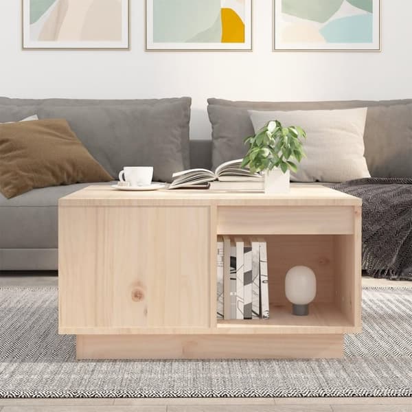vidaXL sofabord 60x61x32,5 cm massivt fyrretræ