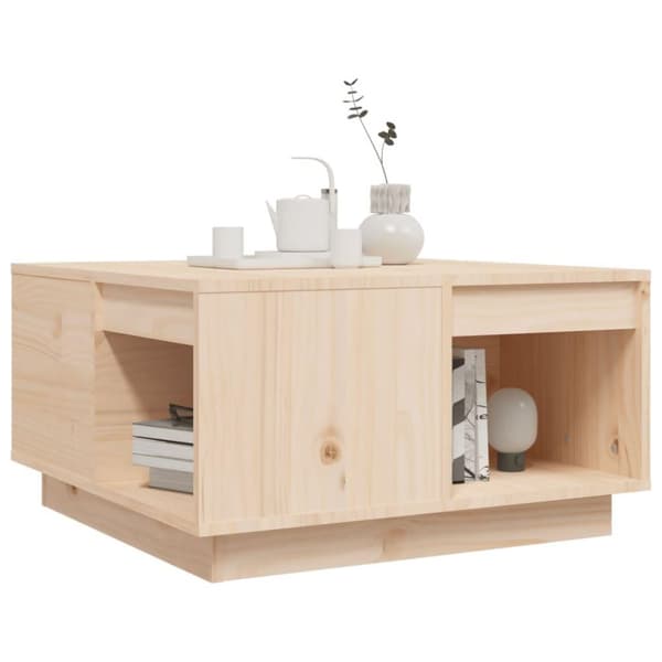 vidaXL sofabord 60x61x32,5 cm massivt fyrretræ