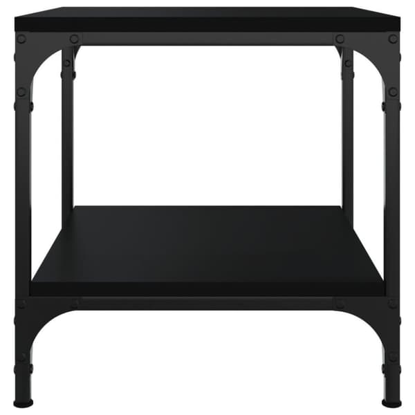 vidaXL sidebord 40x40x40 cm konstrueret træ sort