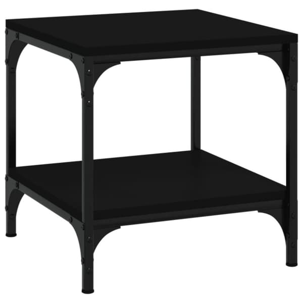 vidaXL sidebord 40x40x40 cm konstrueret træ sort