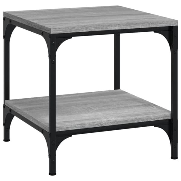 vidaXL Sivupöydät 2 kpl harmaa Sonoma 40x40x40 cm tekninen puu