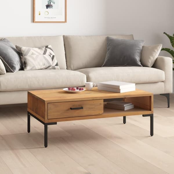 vidaXL sofabord 90x50x35 cm massivt fyrretræ