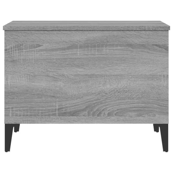 vidaXL sofabord 60x44,5x45 cm konstrueret træ Grå sonoma-eg