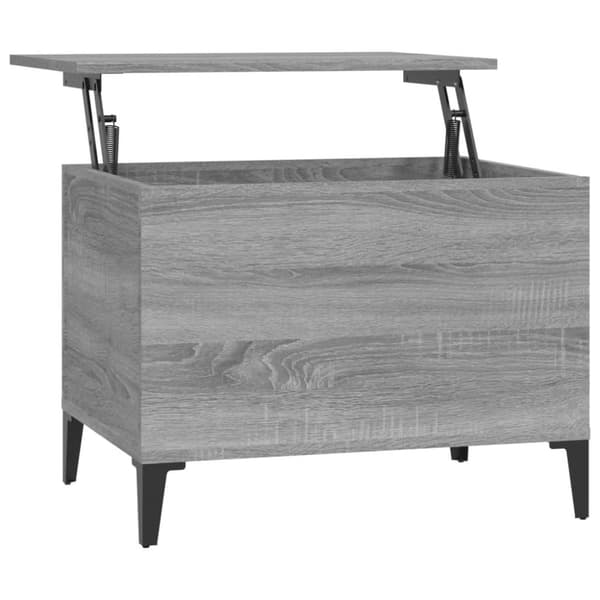 vidaXL Sohvapöytä harmaa Sonoma 60x44,5x45 cm tekninen puu