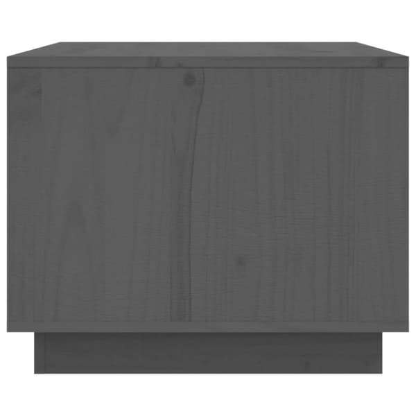 vidaXL Sohvapöytä harmaa 80x50x40 cm täysi mänty