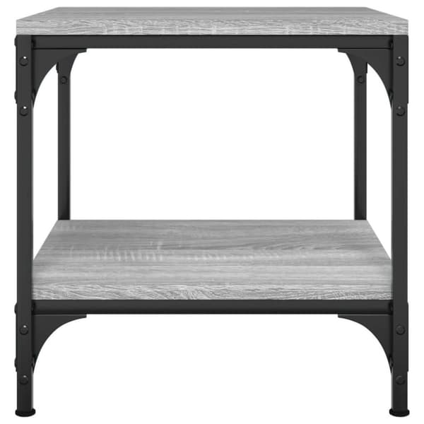 vidaXL sidebord 40x40x40 cm konstrueret træ grå sonoma-eg