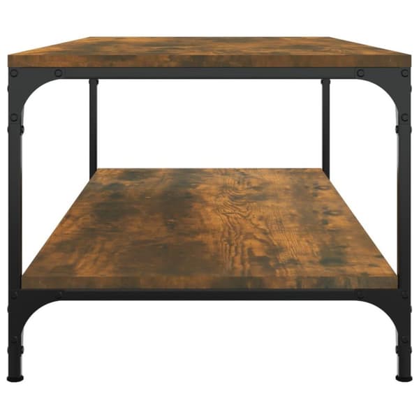 vidaXL sofabord 80x50x40 cm konstrueret træ røget egetræsfarve