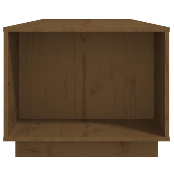 vidaXL sofabord 110x50x40 cm massivt fyrretræ gyldenbrun