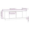 Miniatyrbillede 9 af 11: vidaXL sofabord 110x50x40 cm massivt fyrretræ gyldenbrun