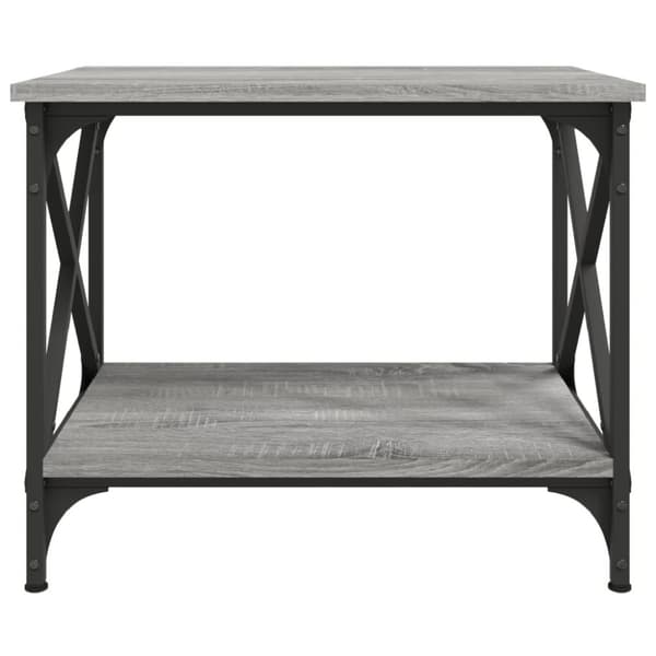 vidaXL sidebord 55x38x45 cm konstrueret træ grå sonoma-eg
