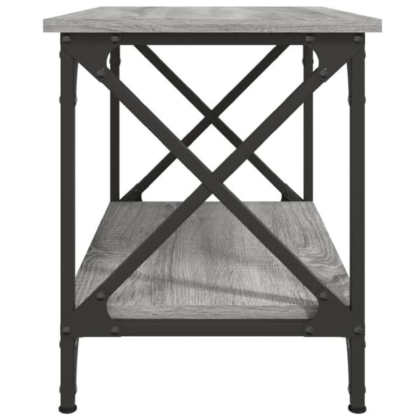 vidaXL sidebord 55x38x45 cm konstrueret træ grå sonoma-eg