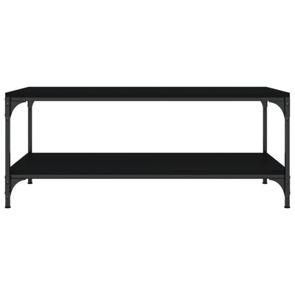 vidaXL sofabord 80x50x40 cm konstrueret træ sort