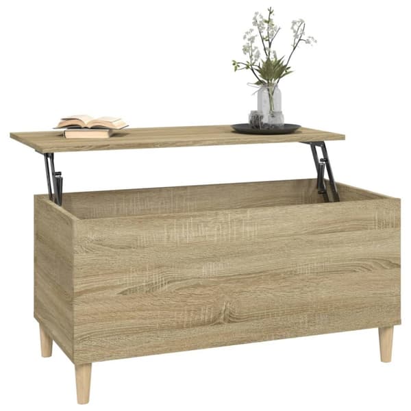 vidaXL sofabord 90x44,5x45 cm konstrueret træ sonoma-eg