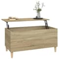 Miniatyrbillede 6 af 11: vidaXL sofabord 90x44,5x45 cm konstrueret træ sonoma-eg