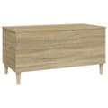 Miniatyrbillede 7 af 11: vidaXL sofabord 90x44,5x45 cm konstrueret træ sonoma-eg